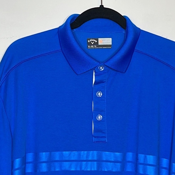 Callaway Blue Opti Dri Men’s Shirt - Picture 4 of 7